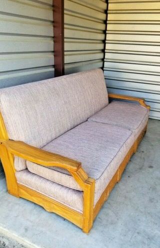 Vintage Brandt Ranch Oak Sofa