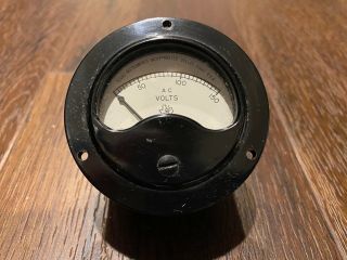 Vintage Texas Instruments 0 - 150v Ac Volt Meter / Gauge