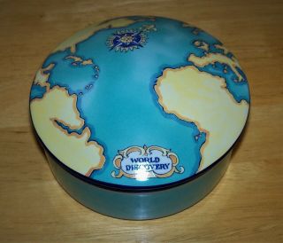 Vtg Tiffany Co.  Tauck World Discovery Porcelain Powder/trinket Box - 2000