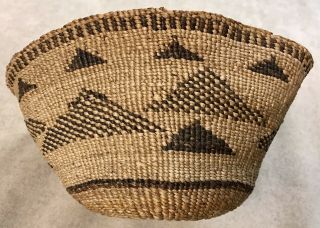 Antique Native American Klamath Modoc Northwest Woven Basket Set & Carrying Item
