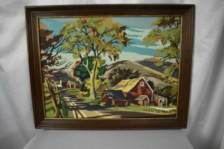 Vintage Paint By Number Framed Painting