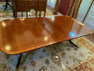 Antique Duncan Phyfe Style Dining Table Done In Mahogany Is In Great Shape