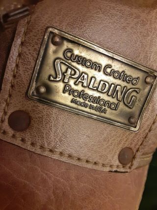 Vintage Spalding Stovepipe Canvas And Leather Golf Bag 14 Way
