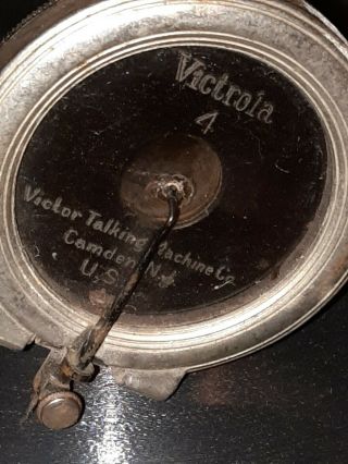 ANTIQUE VICTOR talking machine type vic 1 w/ HORN CRANK 1901 - 06 6