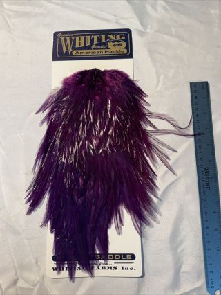 Vintage Whiting Farms American Rooster Saddle Feathers Fly Tying