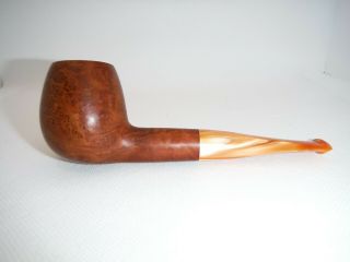 Vintage Made In London England 210 Unnamed 5 " Smoking Tobacco Pipe Orange Lucite
