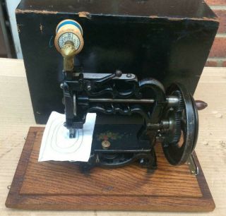 Antique James Galloway Weir Chain Stitch Sewing Machine