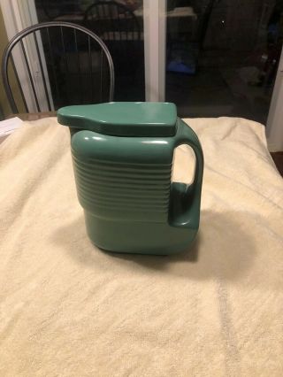 Vintage Green Westinghouse Refrigerator Pitcher.  (made By Hall Pottery Co)