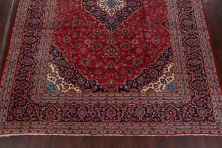 Vintage Traditional Floral 10x13 Red Ardakan Area Rug Hand - Knotted Floral Carpet 5