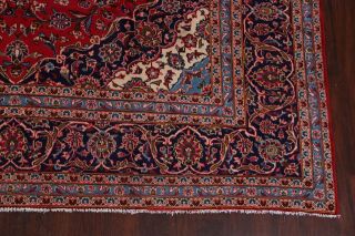 Vintage Traditional Floral 10x13 Red Ardakan Area Rug Hand - Knotted Floral Carpet 6