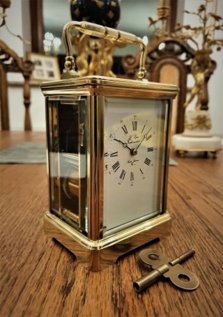 Quality Striking Carriage Clock By The Luxury Makers L 