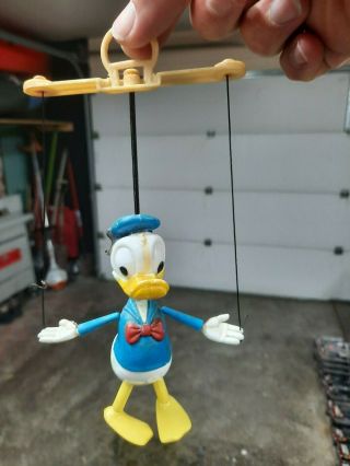 Vintage Disney Donald Duck String Peppy Puppet 1971 Marionette C@@l