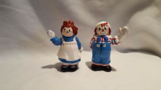 Vintage Raggedy Ann & Andy Salt And Pepper Shakers