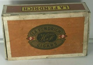 Vintage Cigar Box La Fendrich 8.  5x5x2.  5 2