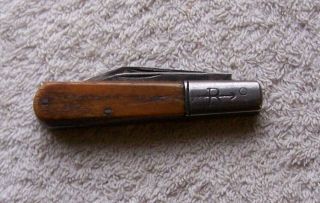 Vintage Russell 2 Blade Pocket Knife Straight Line Arrow