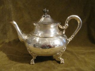 Gorgeous 1900 French Sterling Guilloche Silver Large Tea Pot Louis Xvi Roussel