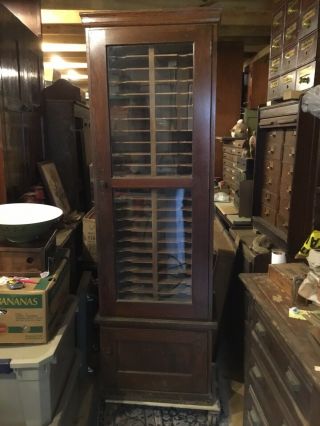 Vintage Sheet Music Cabinet - Storage Cabinet - Potential Gun Cabinet