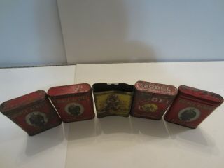 5 Antique Tobacco Tins - DILL ' S BEST,  MODEL and Prince Albert Tins 2