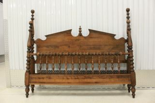 Ethan Allen Classic Manor Queen Size Pediment Four Poster Bed 15 - 5612