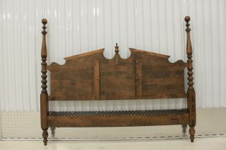 Ethan Allen Classic Manor Queen Size Pediment Four Poster Bed 15 - 5612 3
