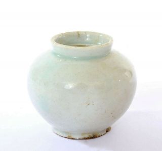 Joseon Dynasty Korean White Glaze Pottery Ceramic Small Jar Vase
