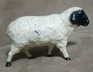 Vintage Cast Iron Sheep.  Still Piggy Bank
