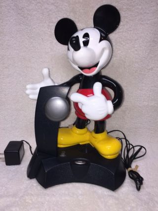 Awesome Vintage Disney Telemania Mickey Mouse Animated Talking Cordless Phone
