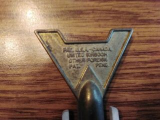 Vintage Sir Walter Raleigh Smoking Tobacco Pipe Key Metal Cleaning Reamer Tool. 3