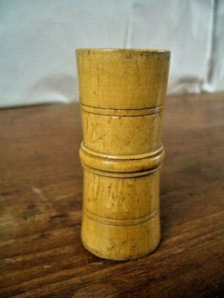 Vintage Antique Wooden Dice Shaker