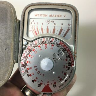 Vintage Weston Master V 748 Light Meter In Case