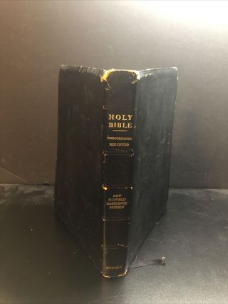 Vintage 1967 Holy Bible Oxford Scofield Reference Edition Kjv Leather