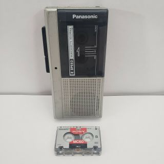 Vintage Panasonic Rn - 108 Microcassette Recorder Voice Activated Tape