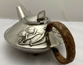 iconic liberty & co tudric art nouveau pewter tea set archibald knox 0231 4