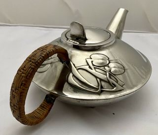 iconic liberty & co tudric art nouveau pewter tea set archibald knox 0231 5