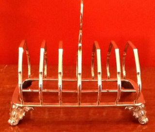 Victorian Solid Silver Toast/letter Rack By John Grinsell Birmingham In 1864
