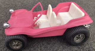 Vintage Pink Gay Toy Inc.  Vw Dune Buggy Car Vehicle Meyers Manx