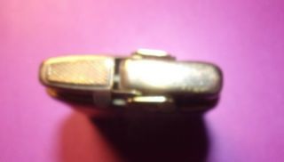 Vintage Prince Gardner Cigarette Lighter,  Leather Covered Gold Toned Brass 3