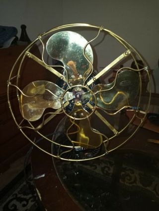 Antique Emerson 1510 Electric Fan Brass Blades