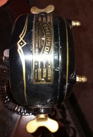 Antique Emerson 1510 electric fan brass blades 2