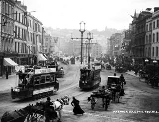 1902 Patrick Street,  Cork,  Ireland Vintage Photograph 8.  5 " X 11 " Reprint