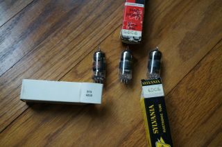 3 Vintage Tubes,  Sylvania And Rca,  6dc6 All Strong