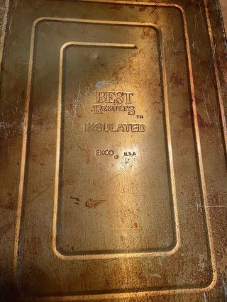 Vintage Ekco Best Results Insulated Cookie Sheet