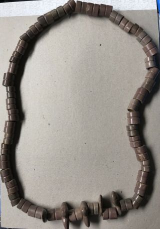 Pre Columbian Ancient Jade Bead Necklace (800 - 1200ad)