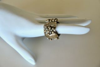 Glorious Antique Mary Gage Arts and Crafts Sterling Silver 14K Gold Ring 3