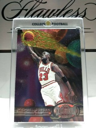 97 - 98 Michael Jordan Metal Universe Holofoiled Card 23 2