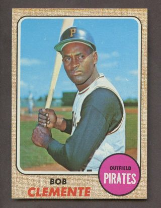 Roberto Clemente 1968 Topps Baseball 150 Pittsburgh Pirates Hof Nm - Mt