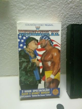 Wwf Wrestlemania Vii 7 Vhs Coliseum Video Tape Wrestling Wwe Vintage