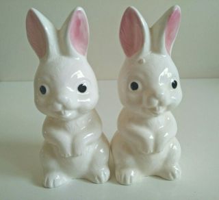 Vintage Retro Collectable Salt And Pepper Shakers Bunny Rabbits 1950s Japan