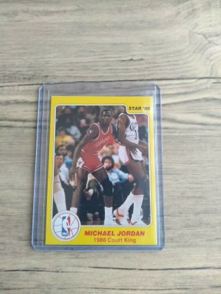 1986 Michael Jordan Star Rookie Card Court King 18