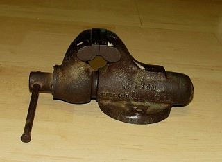 Antique Early Vintage Wilton Baby Bullet Machinist Vise 7”chicago Usa